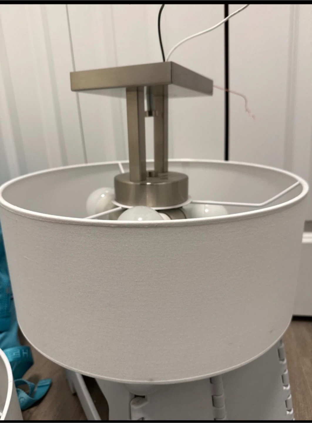 Two New Drum Flush Mount Ceiling Lights - photo 4