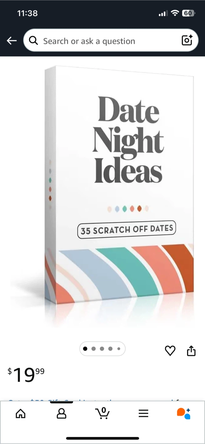 NEW! Date Night Ideas Scratch Off Box