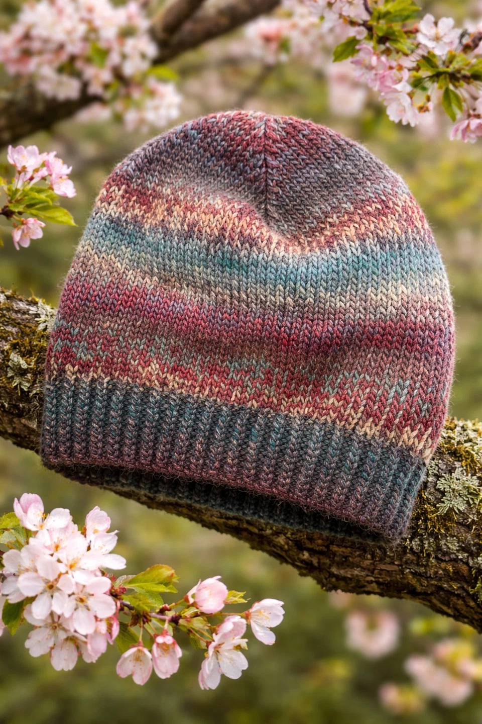 Handmade Knit Beanie - Multi-colour