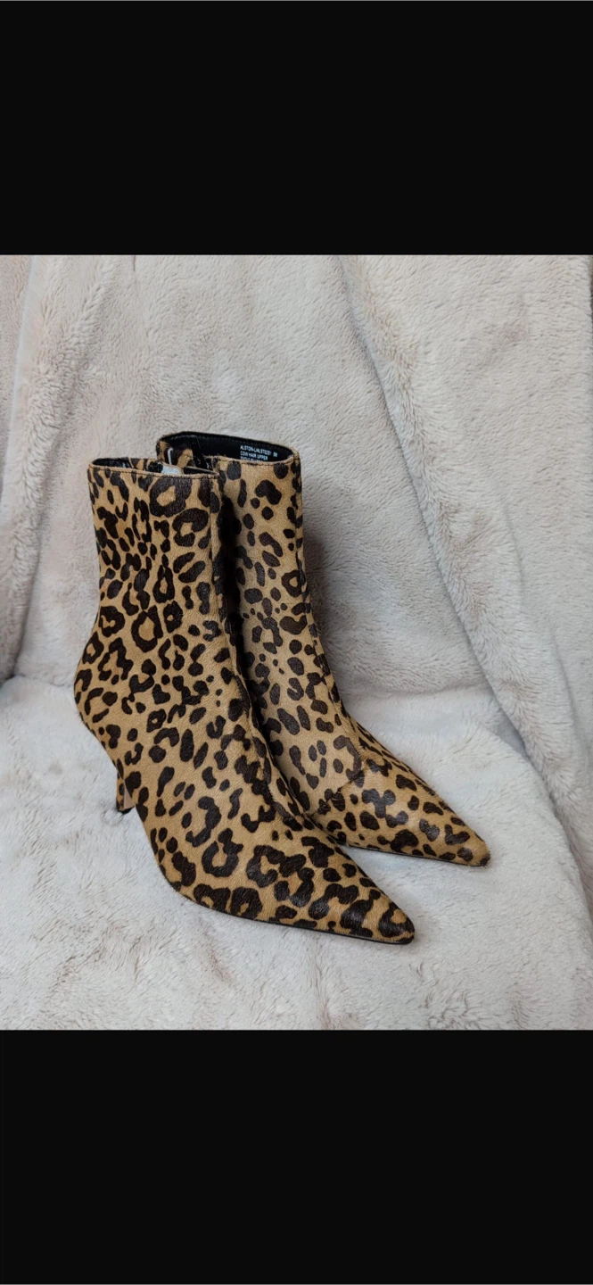 NEW! Steve Madden ALSTON LEOPARD PRINT ANKLE BOOTS - photo 5