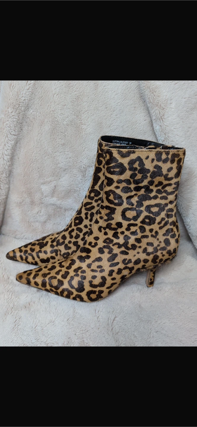 NEW! Steve Madden ALSTON LEOPARD PRINT ANKLE BOOTS - photo 3