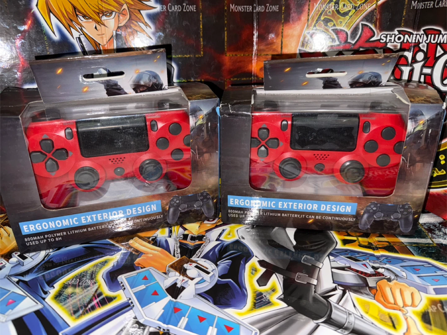 Third Party Game Controller for PS4 - Black and Red