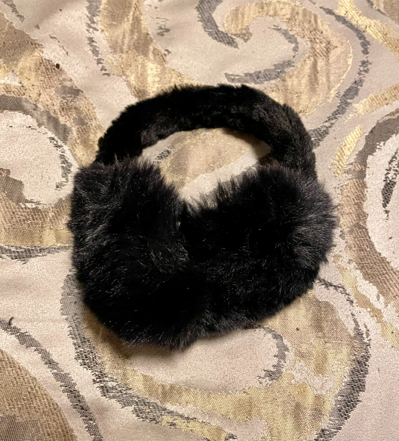 🥕Black Faux Fur Earmuffs - photo 2