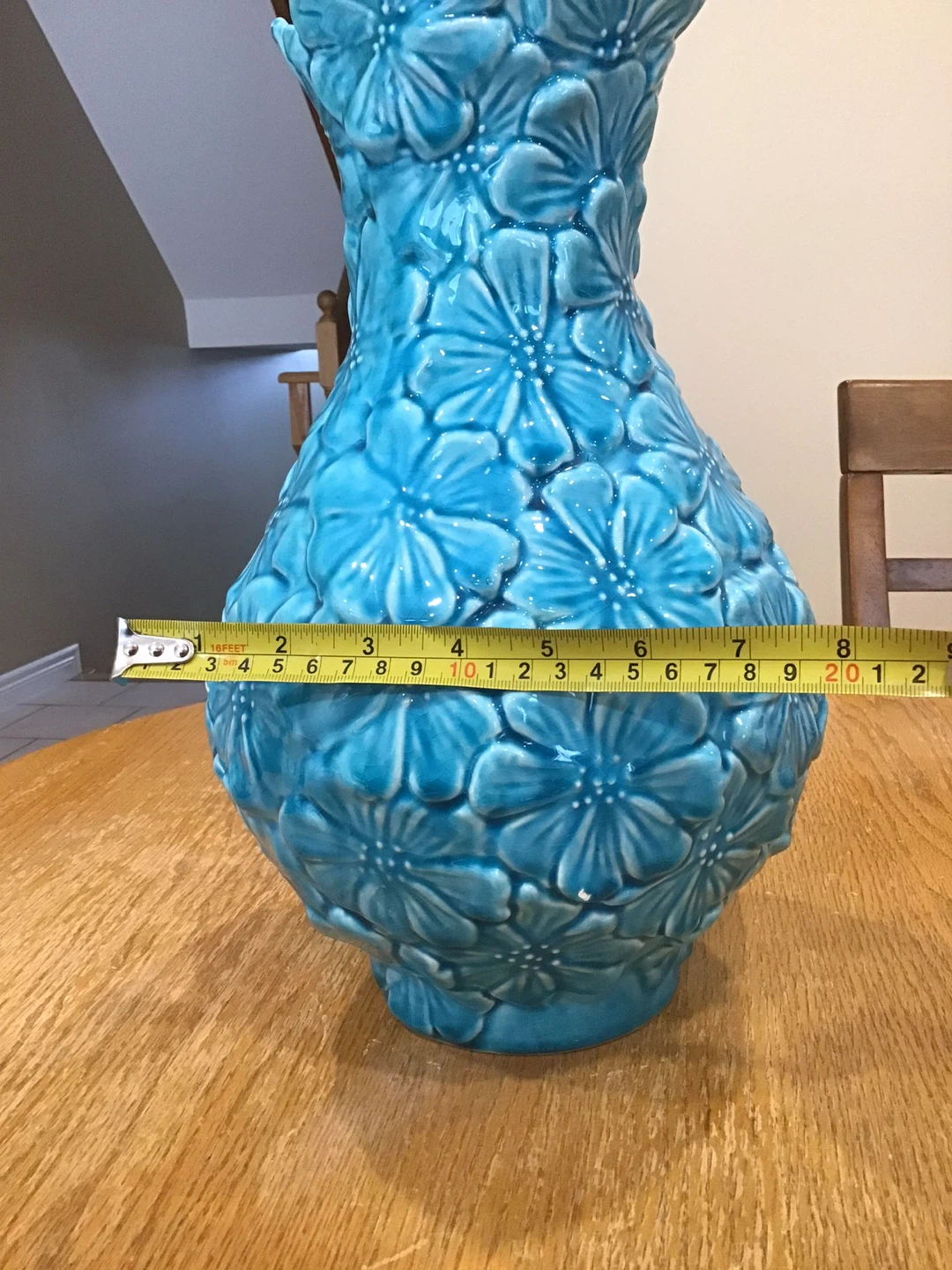 Ceramic Blue Floral Vase - photo 5