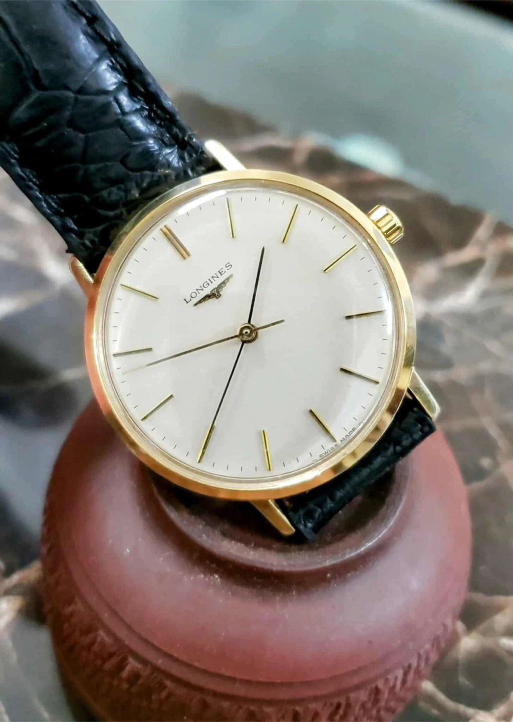 LONGINES vintage watch gold plated - photo 3