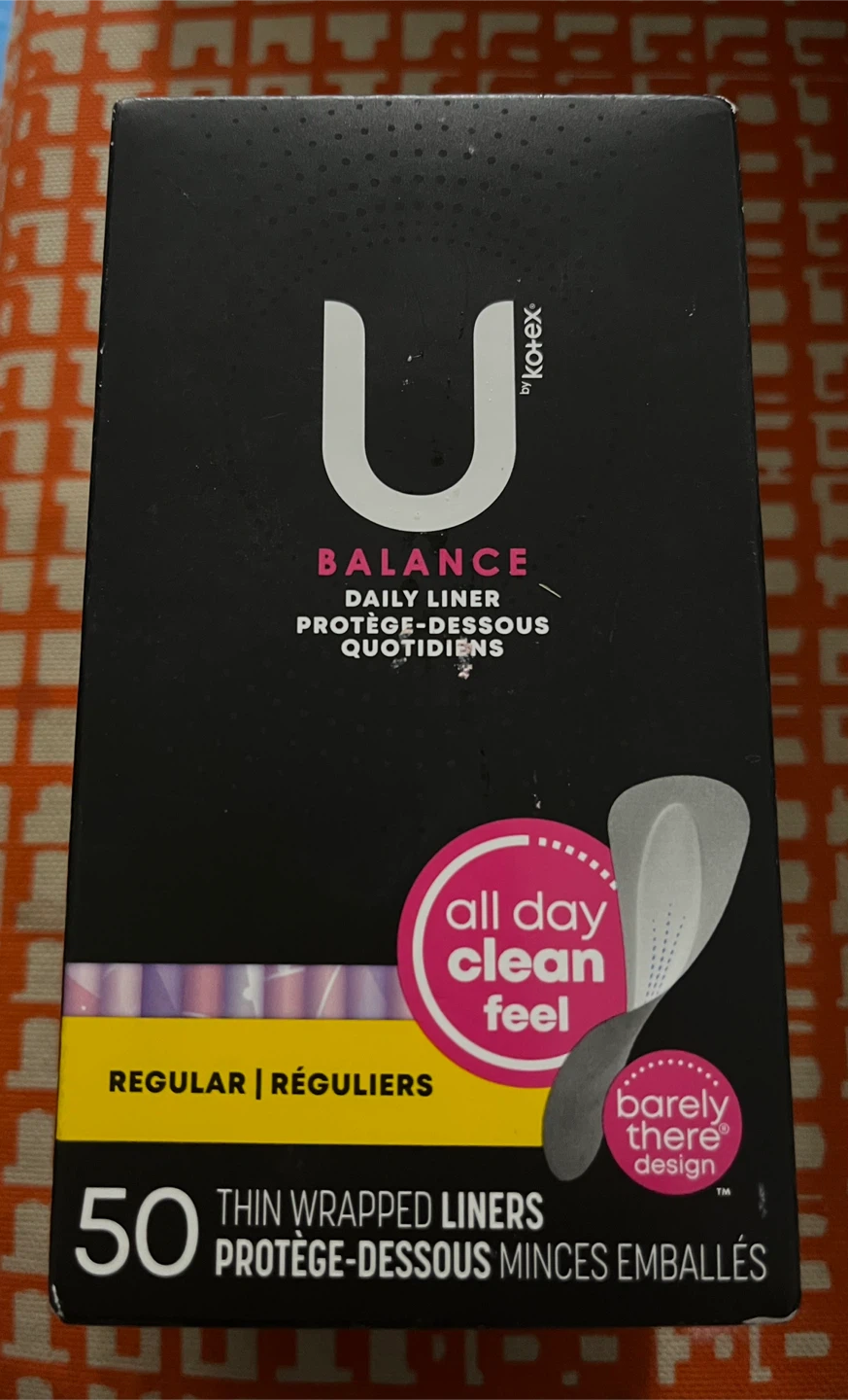 U by Kotex Balance Daily Liners - 50 Thin Wrapped Liners