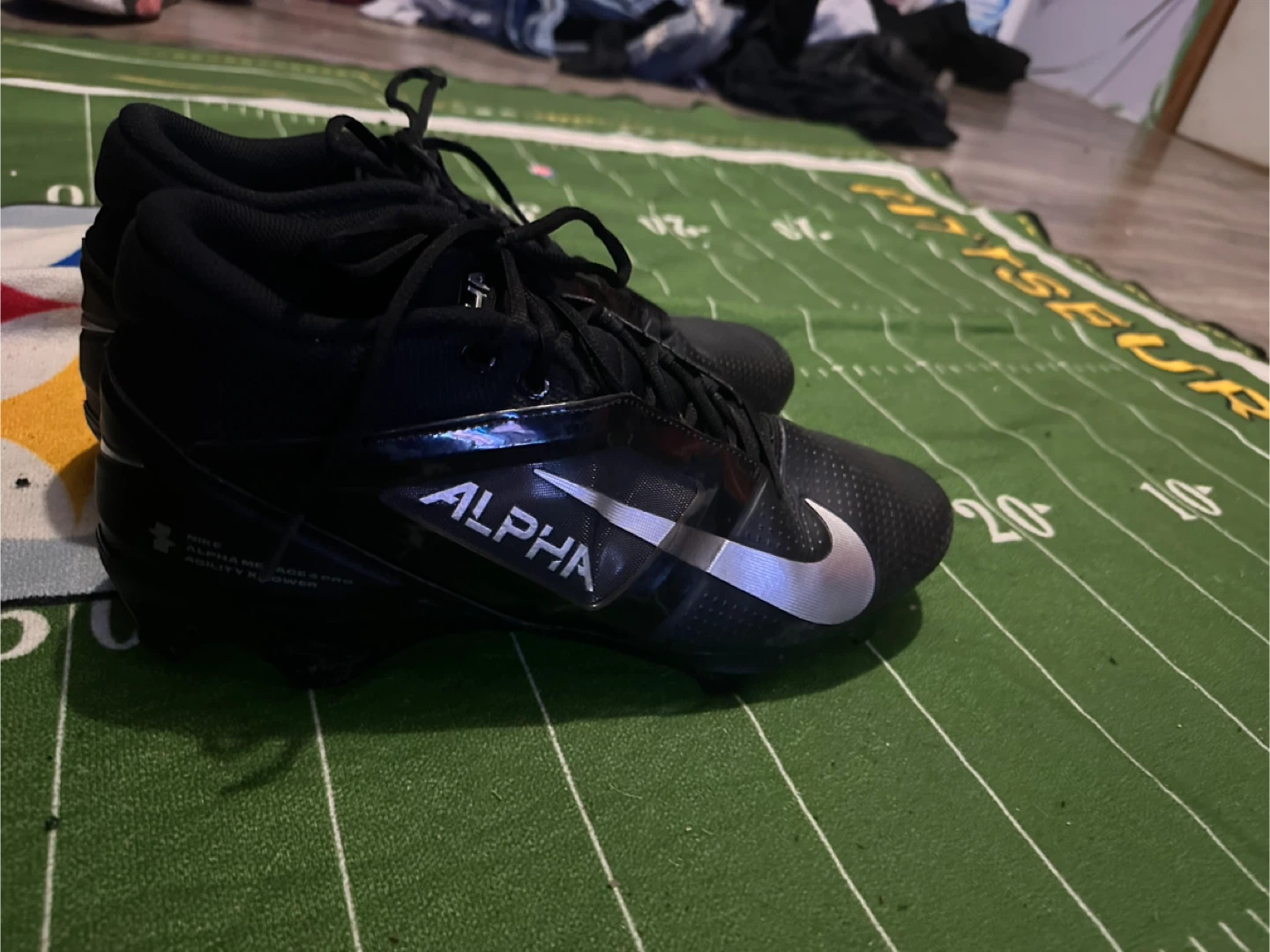 Nike Alpha Men's Football Cleats Black - photo 5
