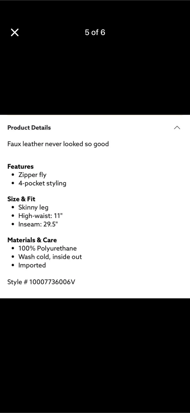 Dynamite Kate Faux Leather Skinny Pants - photo 5