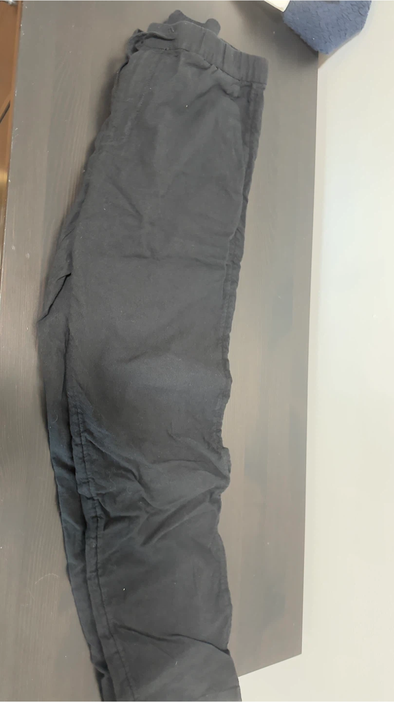 H&M Regular Fit Cotton Blend Pants - Black - photo 3