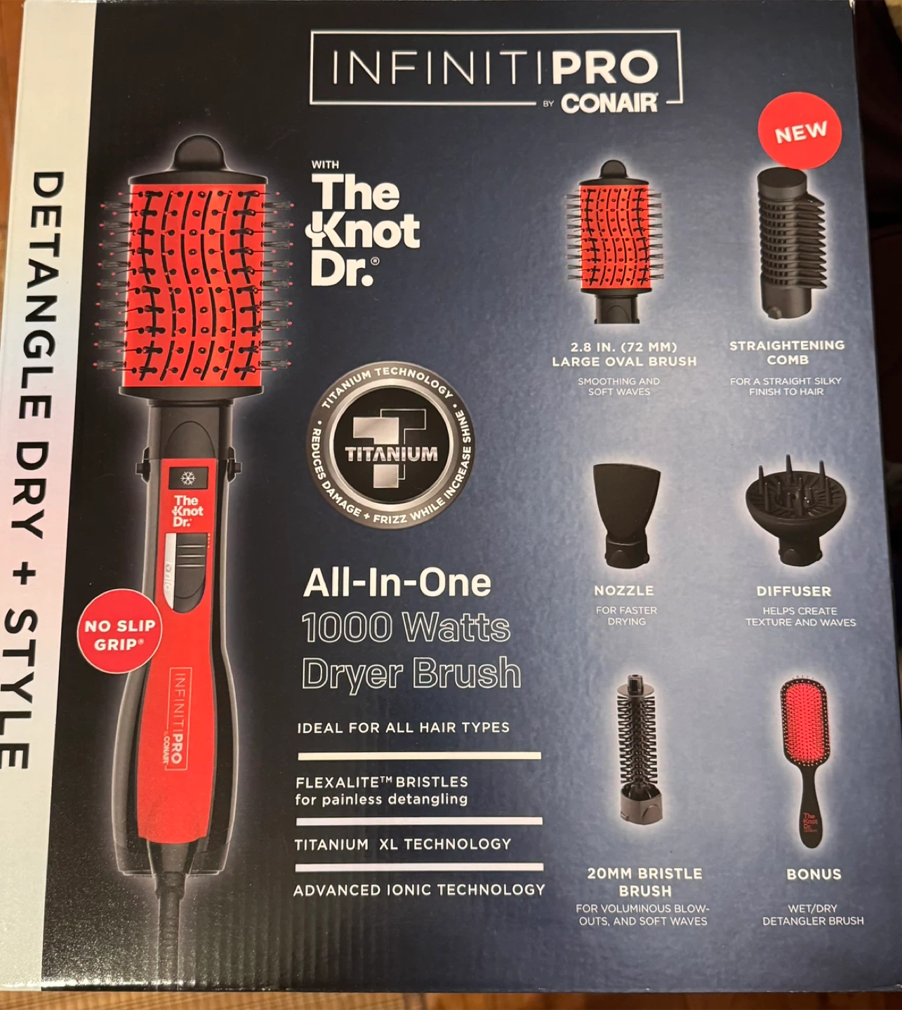 INFINITI PRO by Conair All-In-One 1000 Watts Dryer Brush