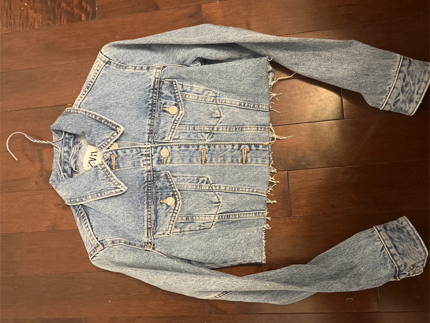 ZARA Cropped Denim Jacket