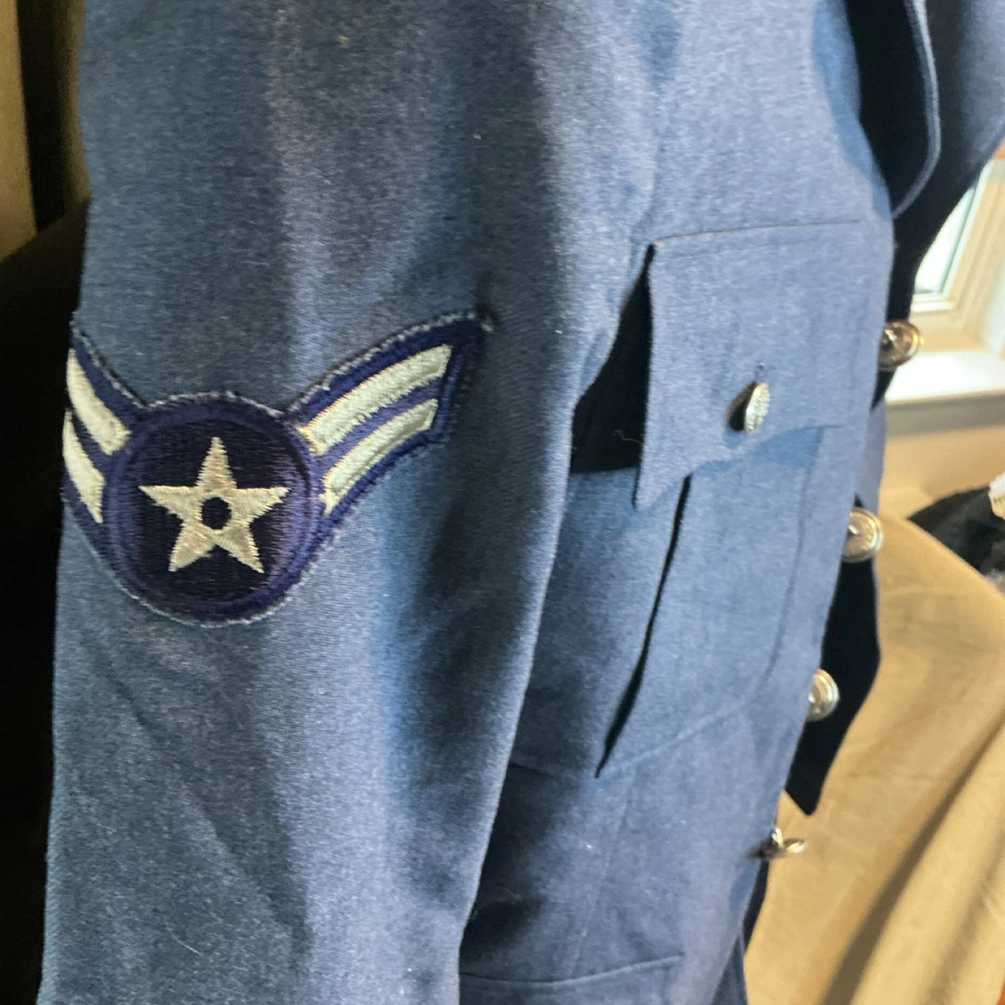 Vintage Air Force Uniform Jacket and Pants Set - photo 3