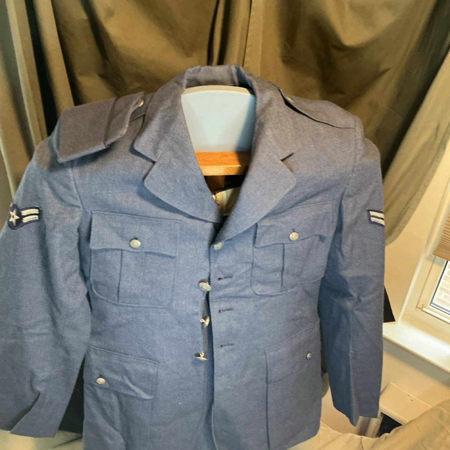 Vintage Air Force Uniform Jacket and Pants Set
