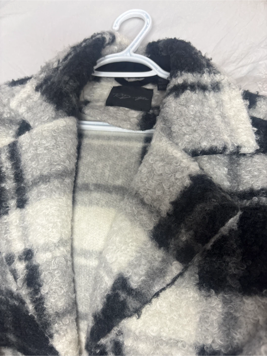 Plaid Sherpa Coat size xsmall - photo 2