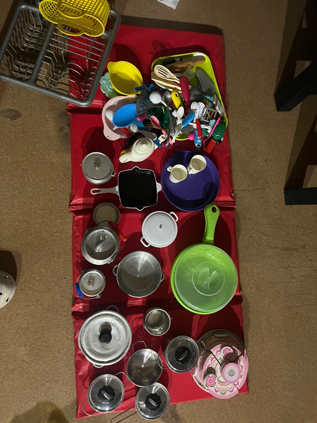 Toy Kitchenware Set Pots Pans Utensils