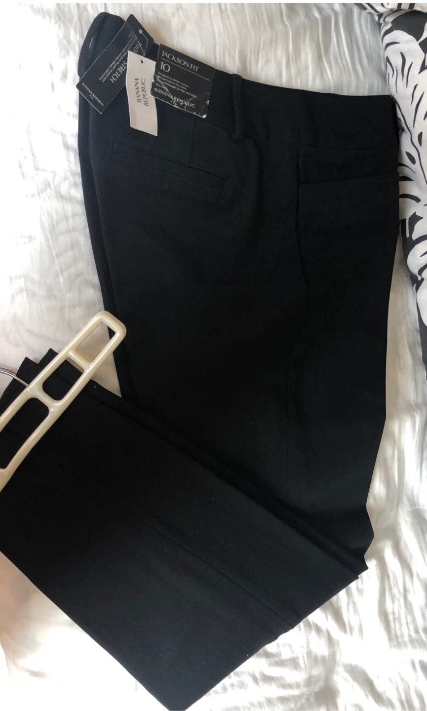 NEW Banana Republic black + green  pants - photo 2