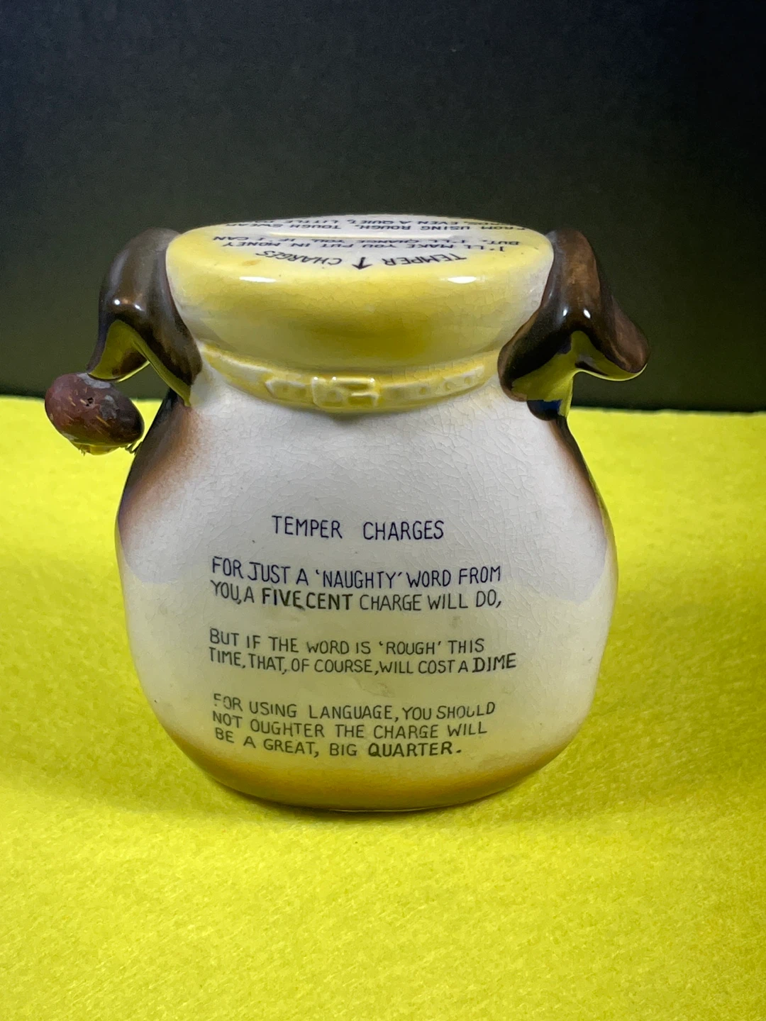 Vintage Cuss Bank Ceramic Bulldog - photo 4
