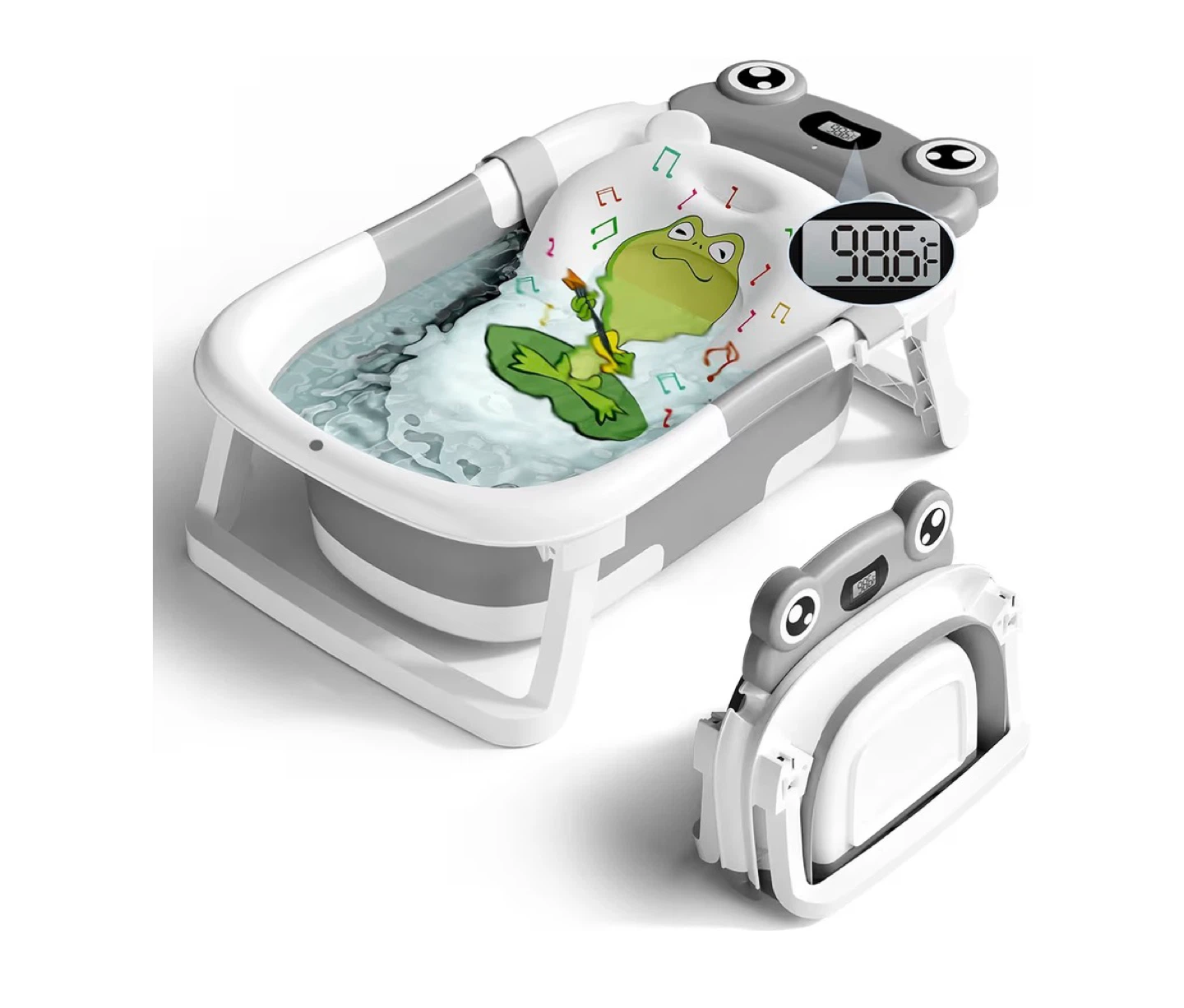 Collapsible Baby Bathtub with Digital Thermometer