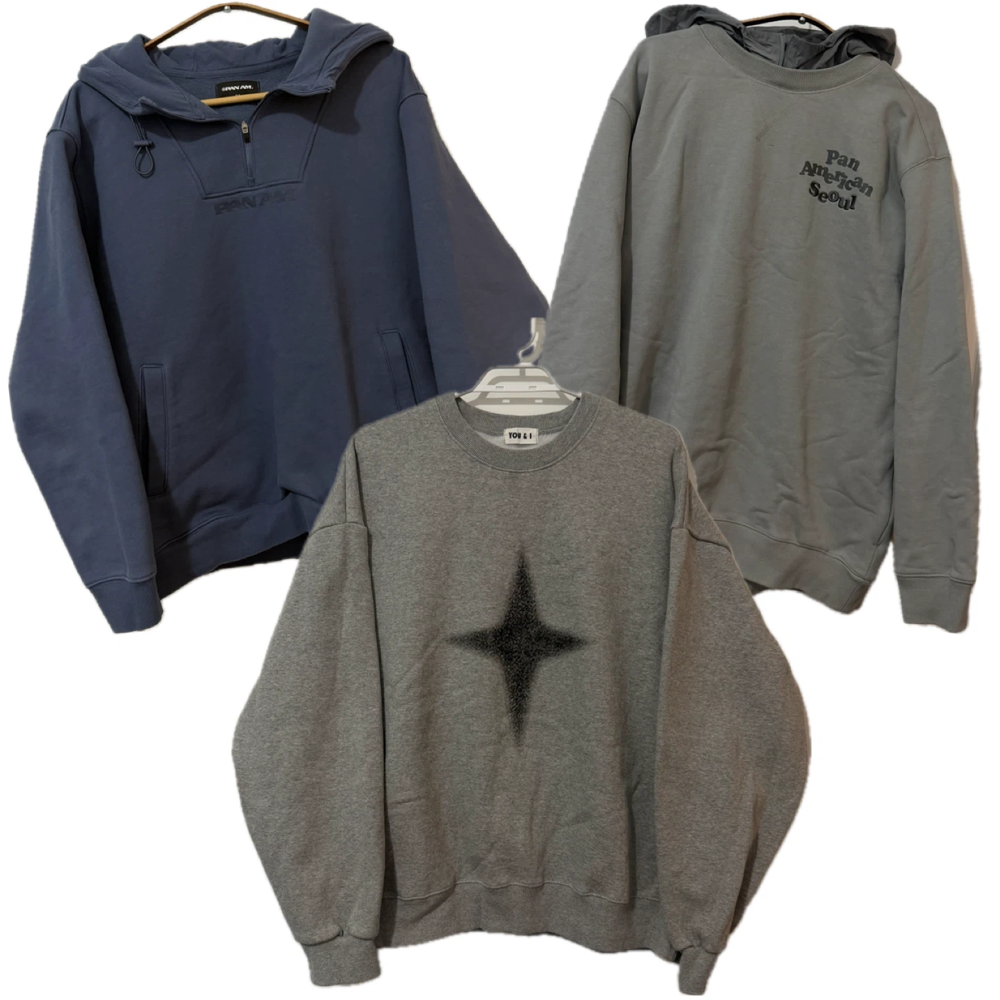 hoodie & sweatshirt bundle – 3 pieces