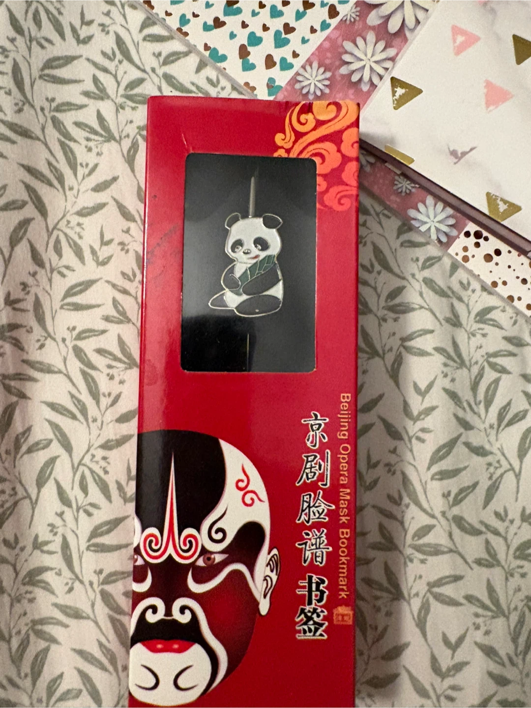 Beijing Opera Mask Panda Bookmark