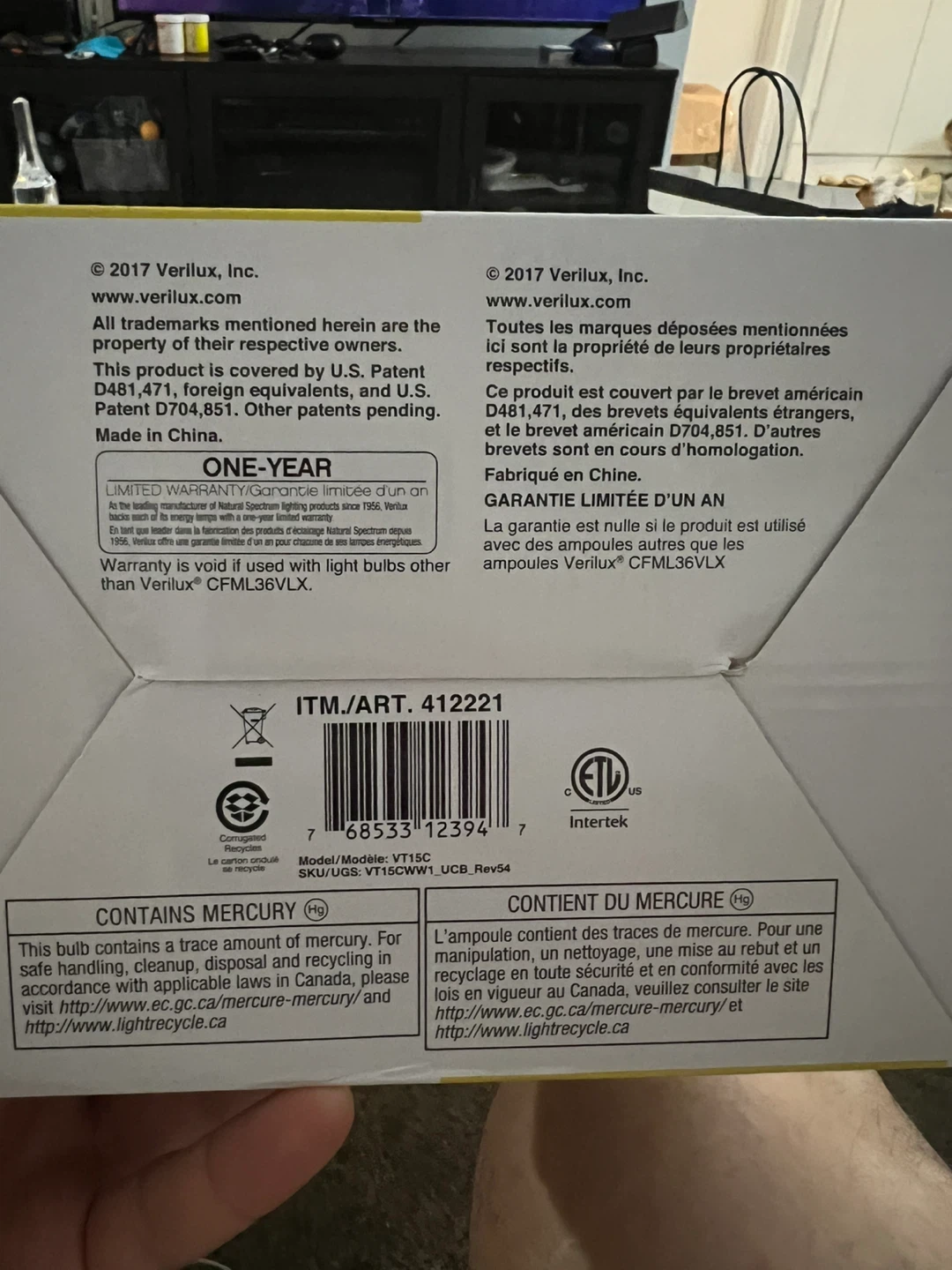 Free delivery New Verilux HappyLight Liberty XKS Energy Lamp - photo 3