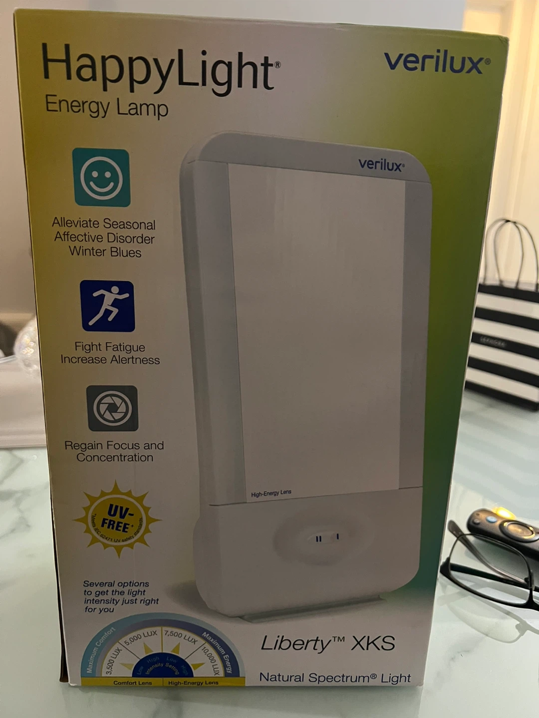Free delivery New Verilux HappyLight Liberty XKS Energy Lamp
