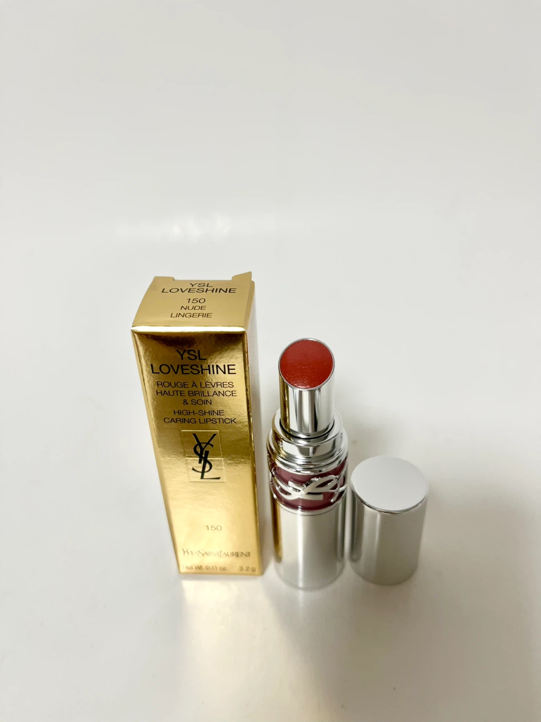 YSL Loveshine Lipstick Shade 150 Nude Lingerie 3.2g full size - photo 2