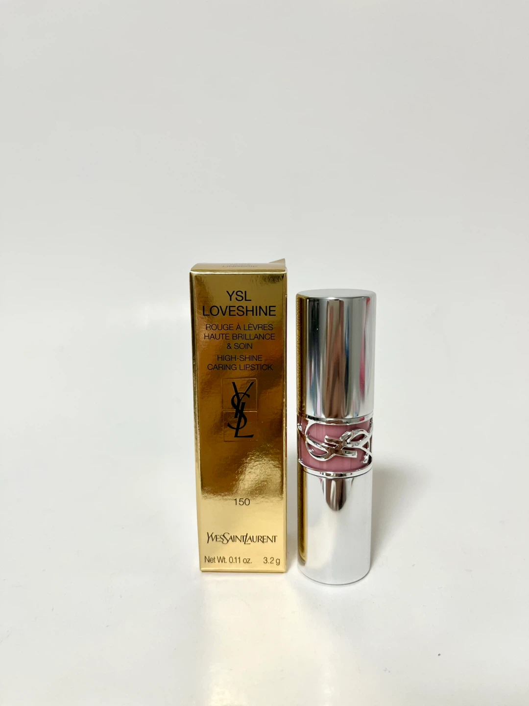 YSL Loveshine Lipstick Shade 150 Nude Lingerie 3.2g full size