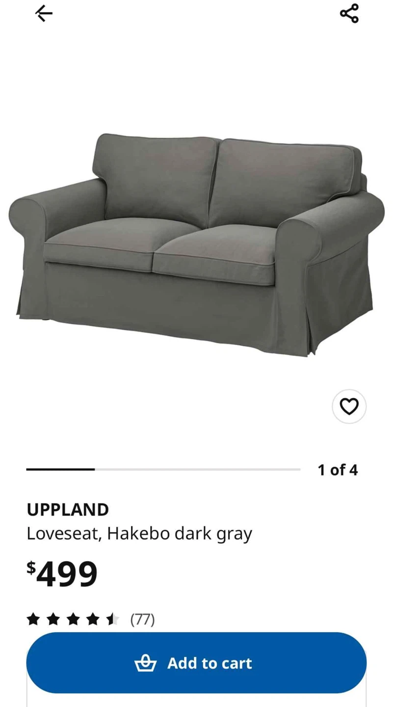 IKEA UPPLLAND Loveseat Sofa - photo 5