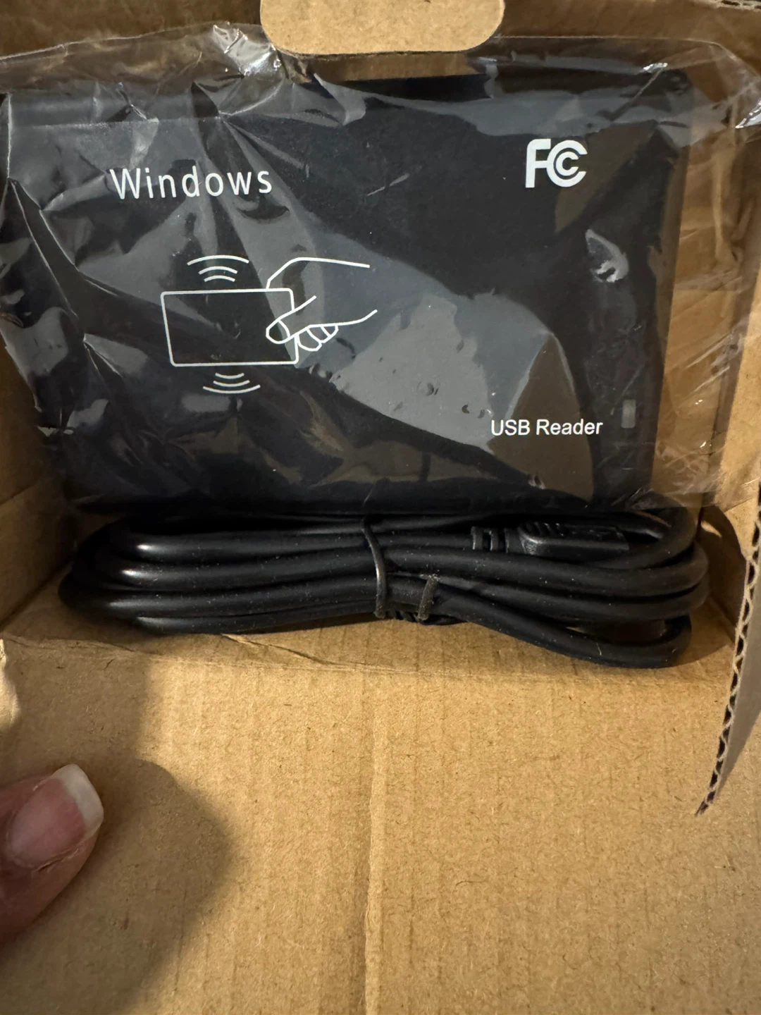 Black RFID USB Reader for Windows - photo 2