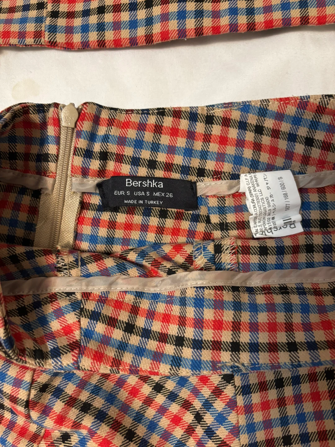 Plaid Crop Top and Skirt Set - photo 2