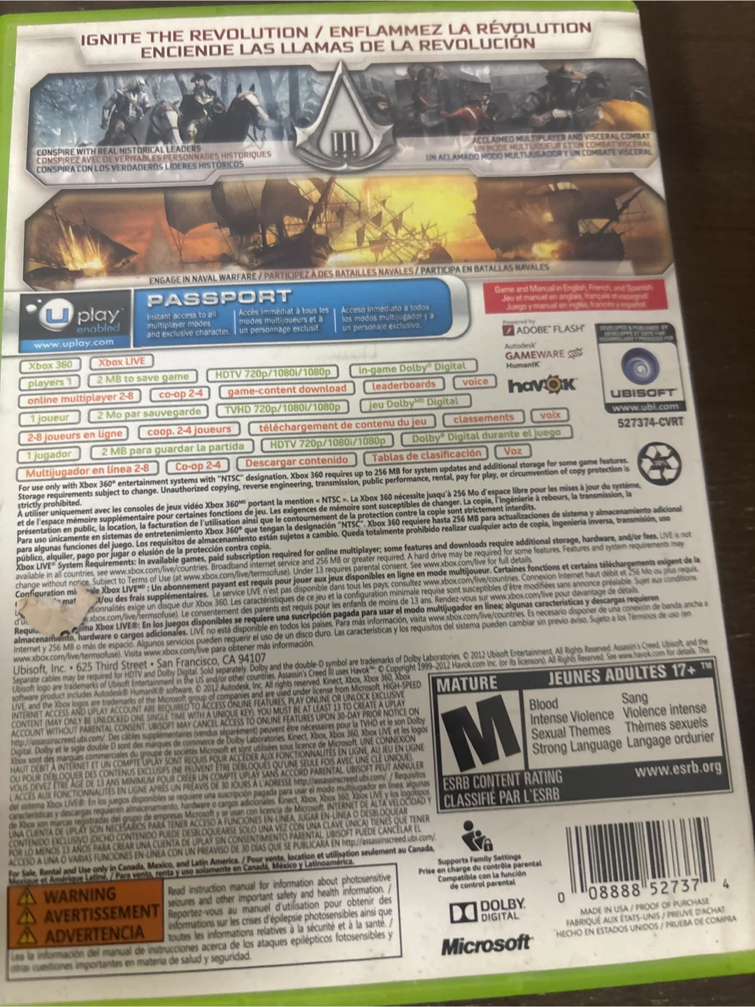 Assassin's Creed III for Xbox 360 - photo 2