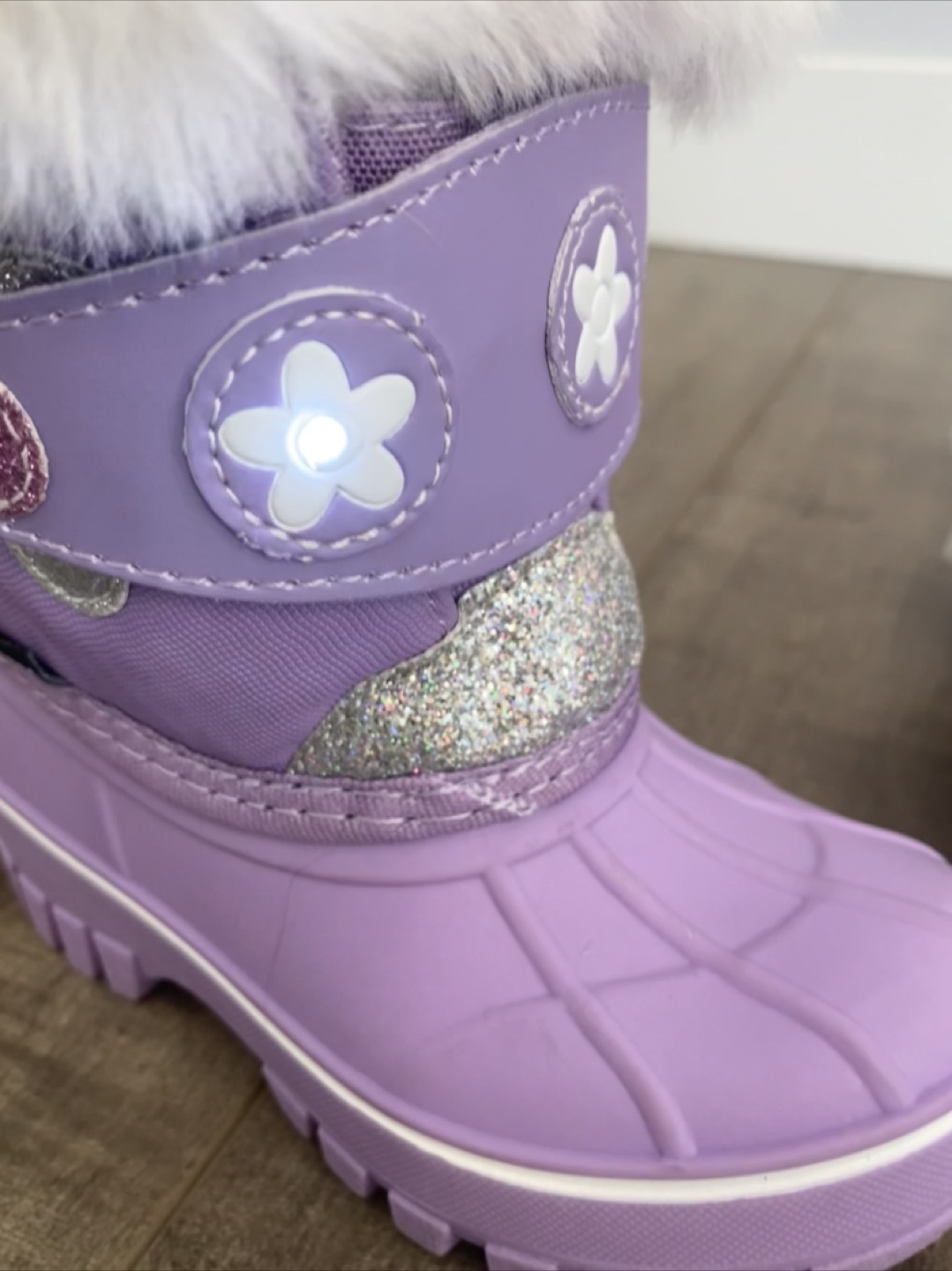 Hot Paws Purple Girls' Winter Boots Size 8T - photo 2