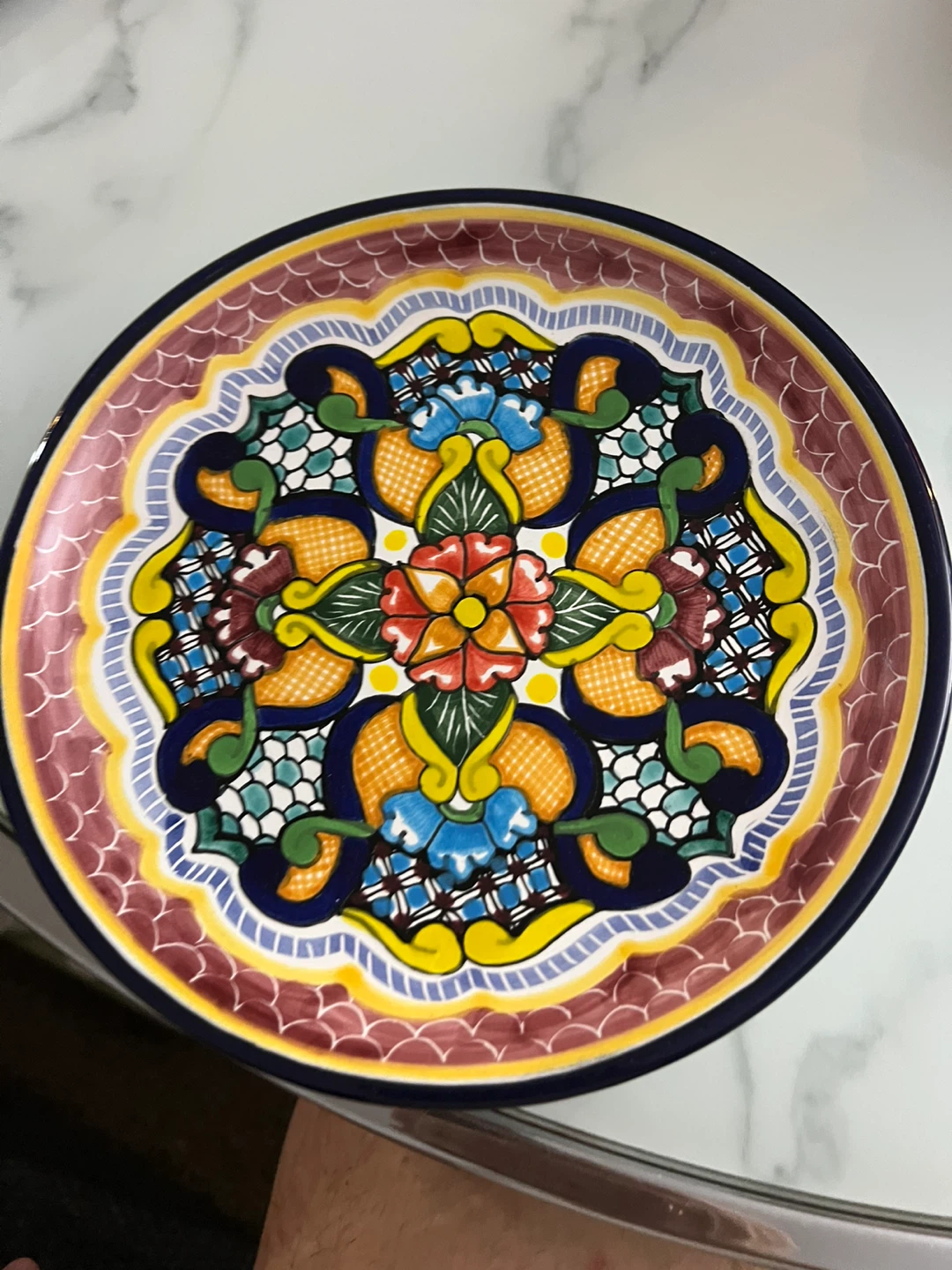Hernandez Talavera Style Decorative Plate