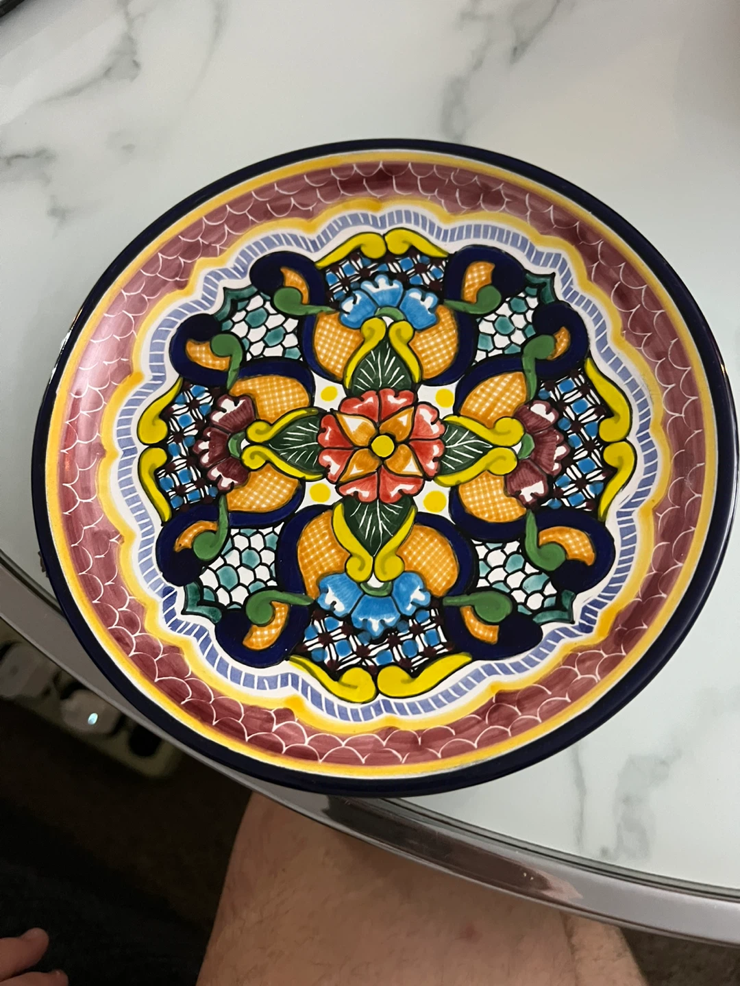 Hernandez Talavera Style Decorative Plate - photo 2
