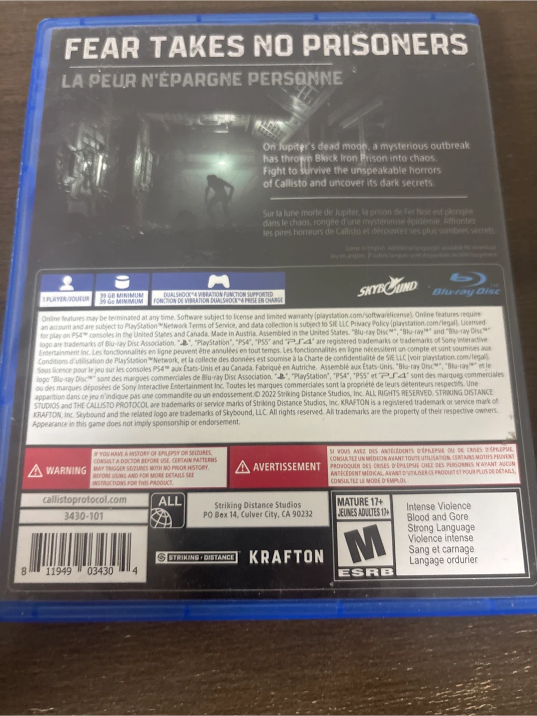 The Callisto Protocol Day One Edition PS4 Game - photo 3