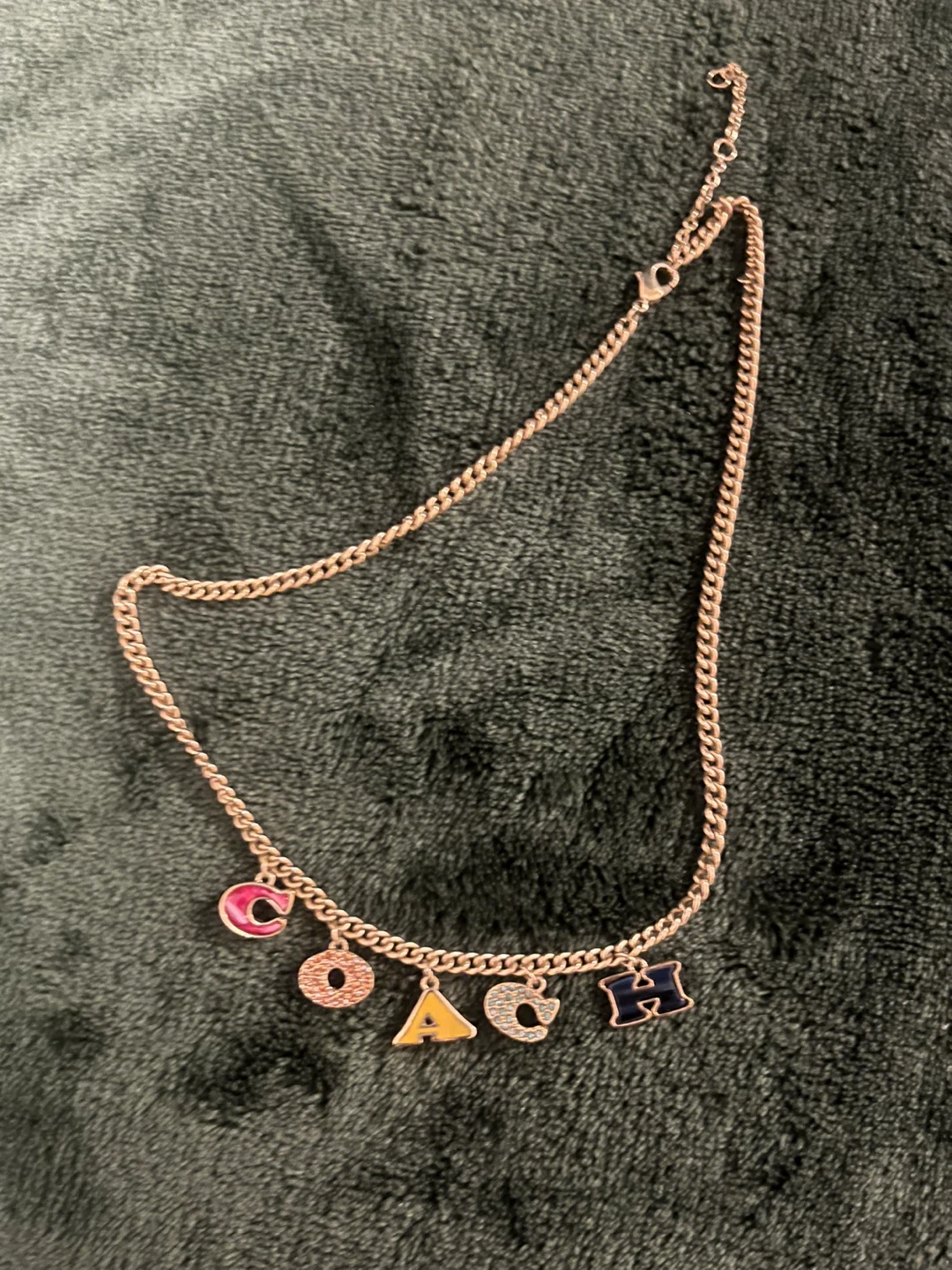 COACH Letter Charm Necklace - photo 2