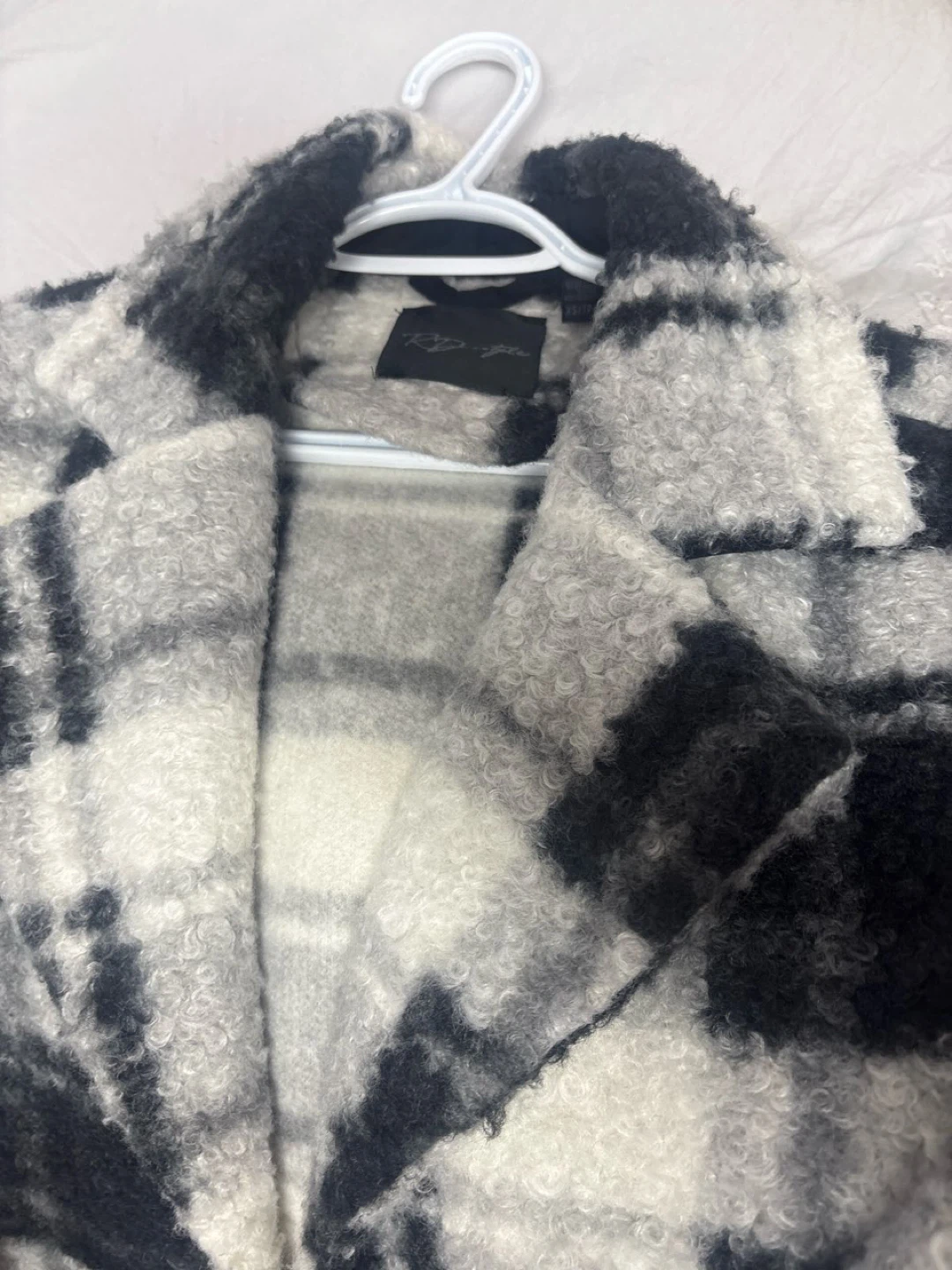 Plaid Fluffy Jacket