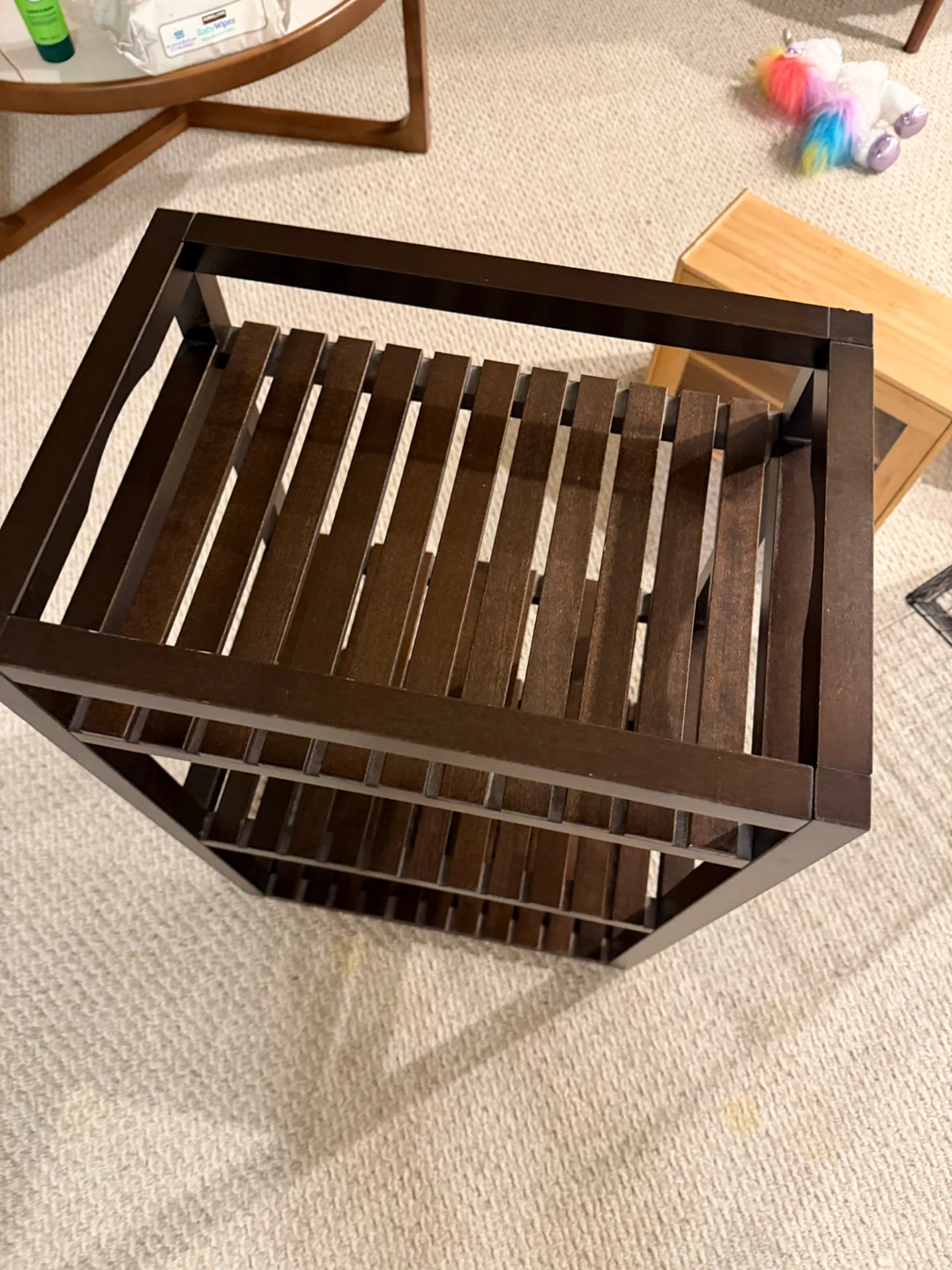 3-Tier Wooden Shelf Unit - photo 2