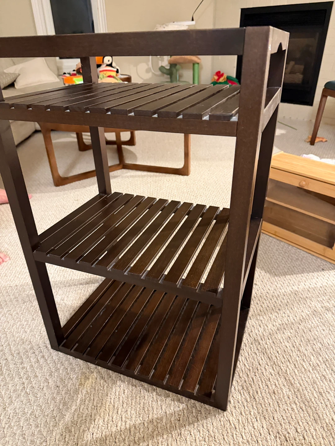 3-Tier Wooden Shelf Unit