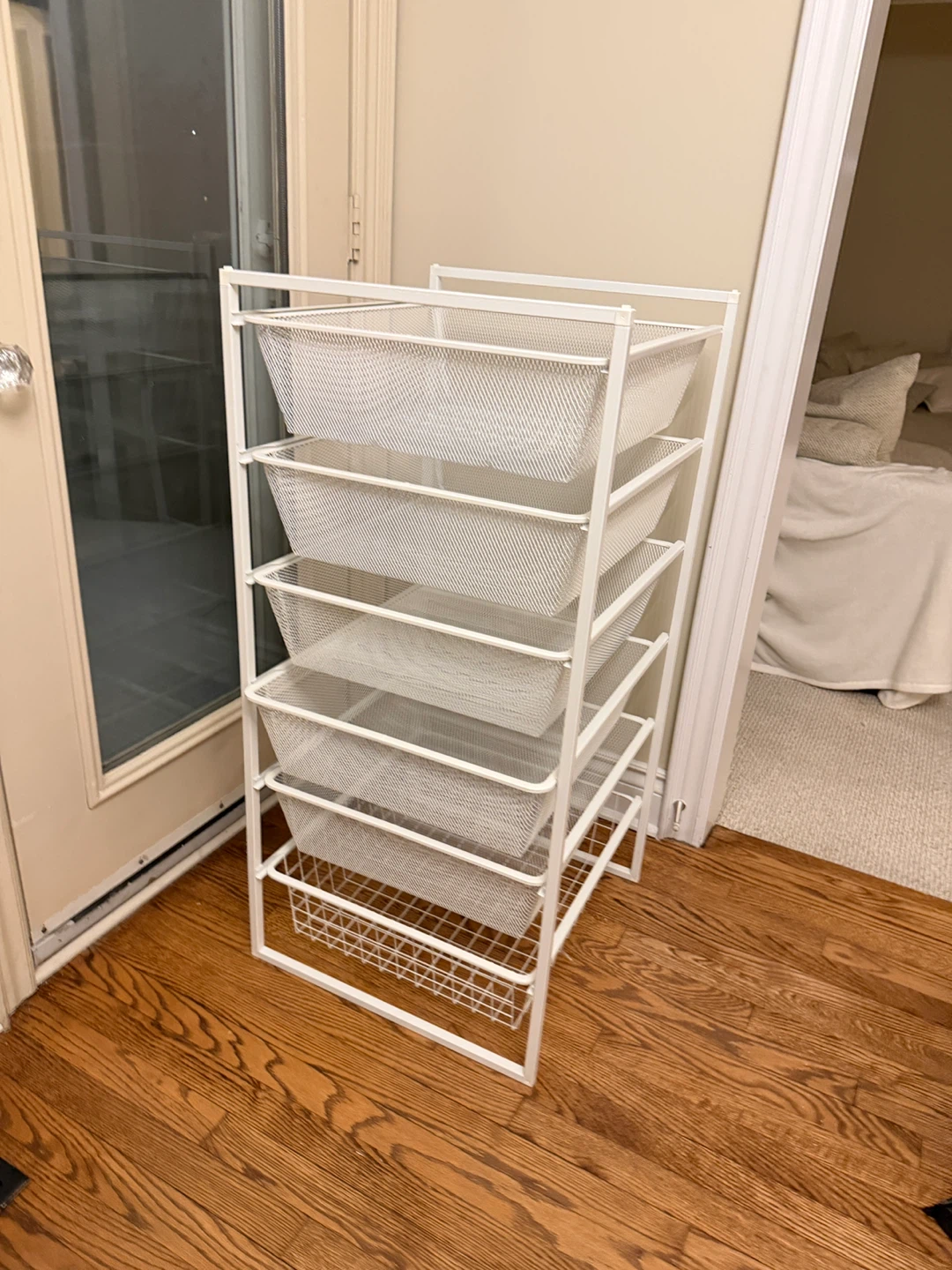 White 5-Drawer Metal Storage Cart - photo 2