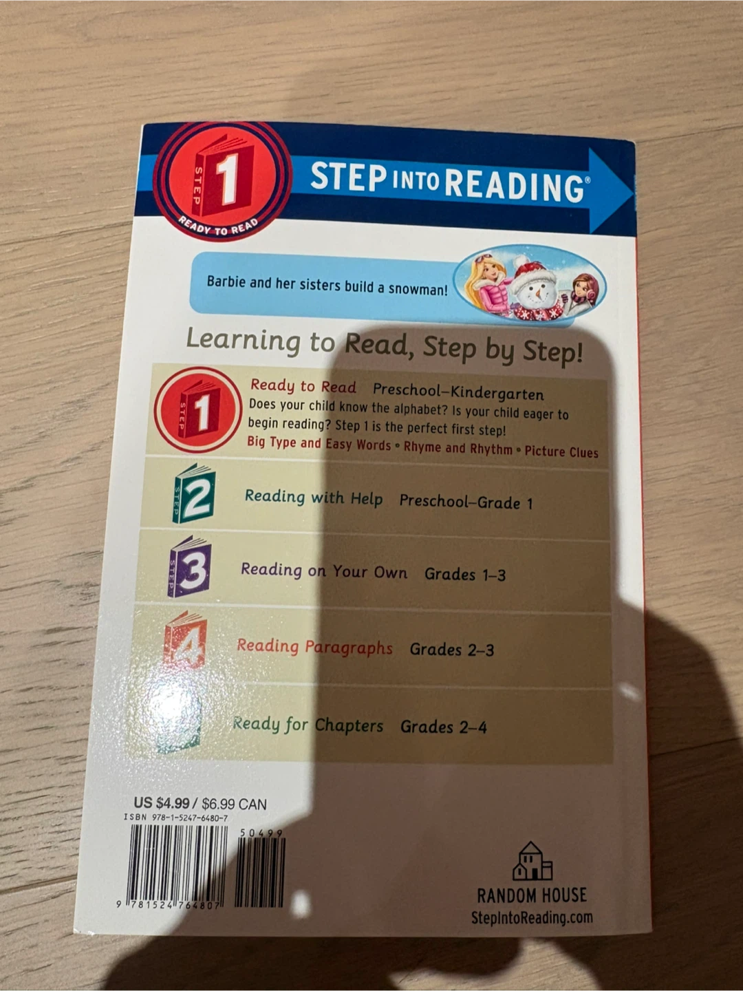 Barbie "Let's Build a Snowman!" Step Into Reading Book - photo 5