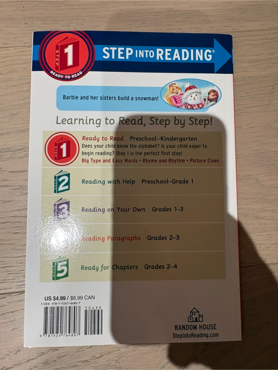 Barbie "Let's Build a Snowman!" Step Into Reading Book - photo 2