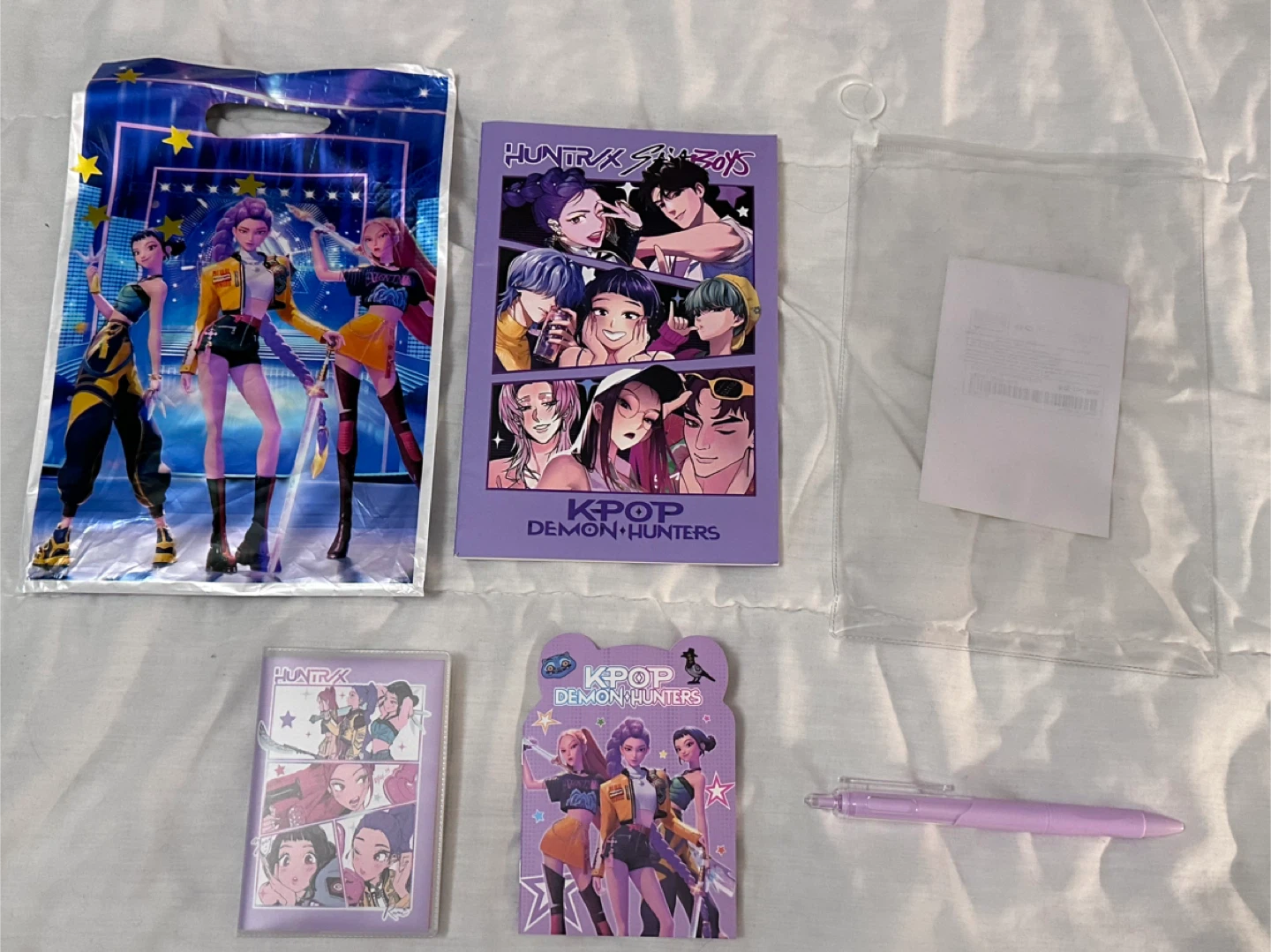 New K-Pop Demon Hunters Stationery Set Pen Notebooks