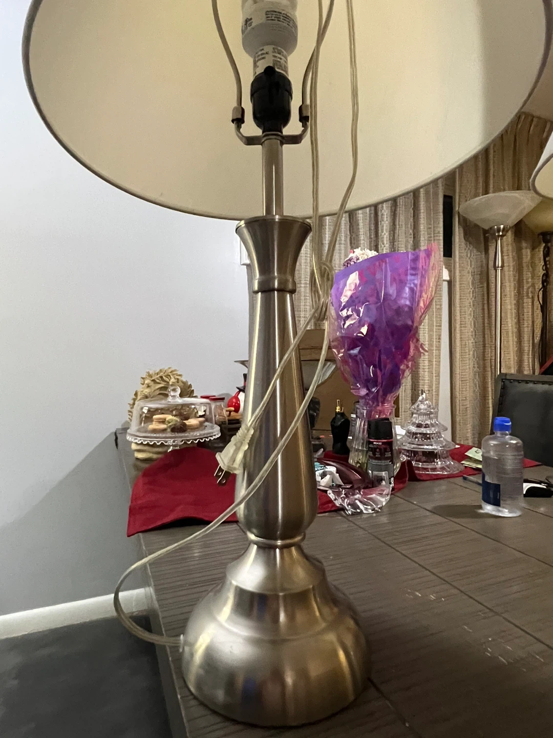 Set of 2 Table Lamps with White Shades - photo 4