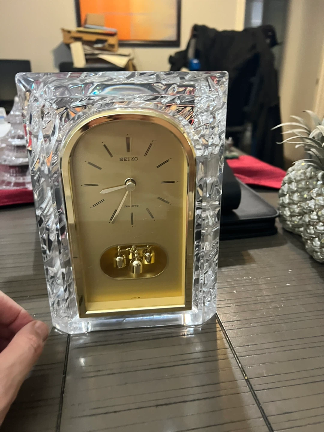 Seiko Crystal Quartz Desk Clock - photo 3