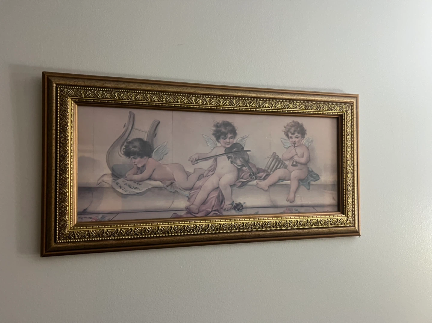 Framed Cherub Art Print