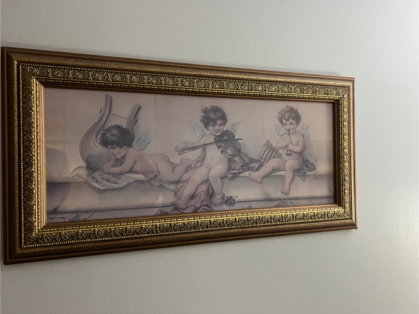 Framed Cherub Art Print - photo 3