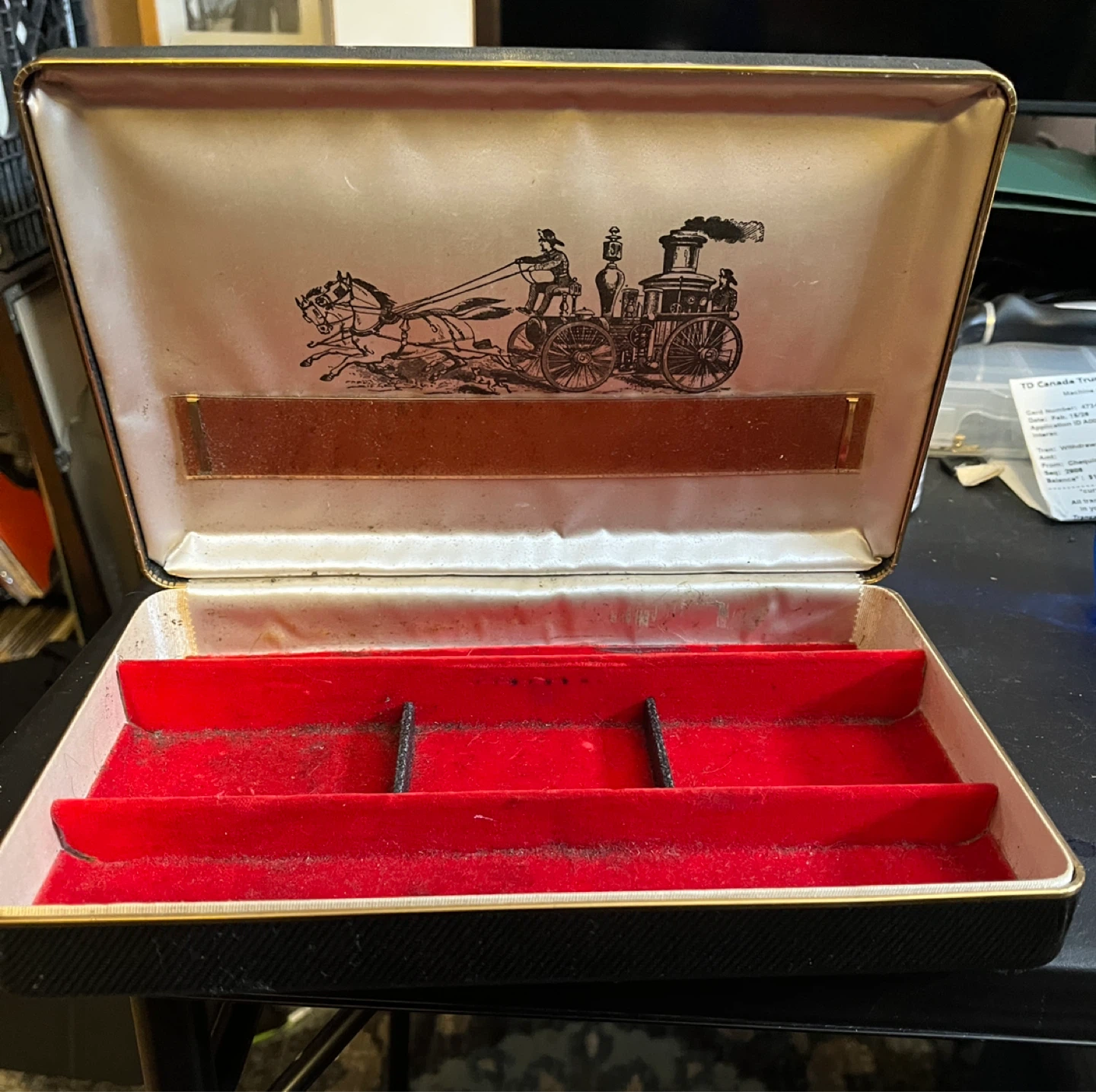 Vintage Farrington Genuine Texol Jewelry Box