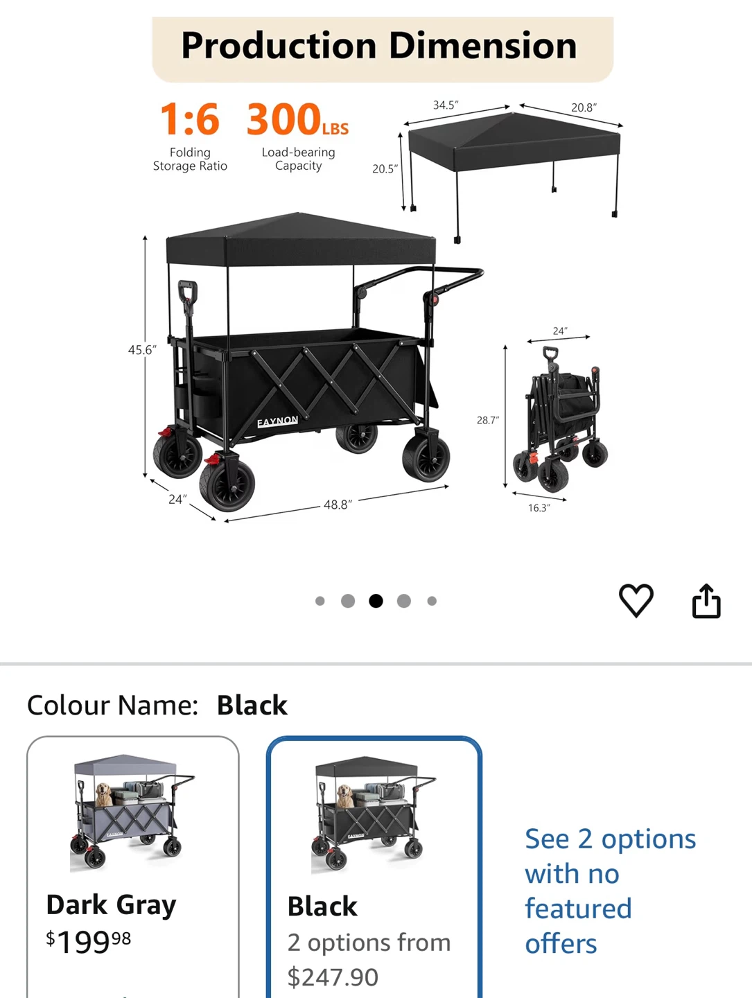 Faynon Folding Outdoor Wagon - photo 2